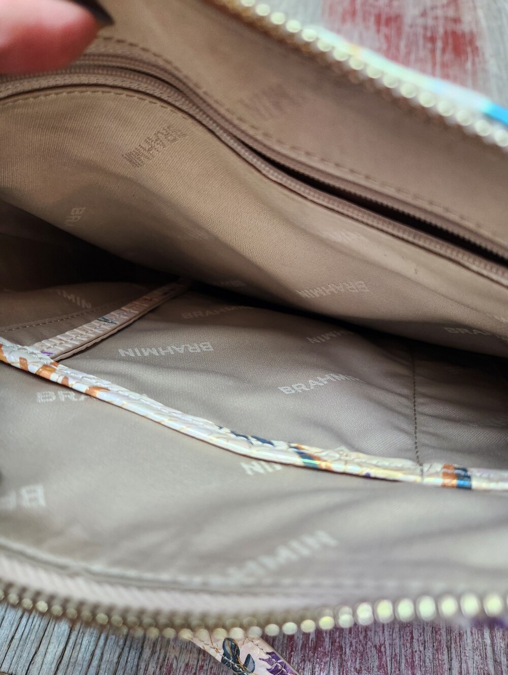 Brahmin Katie Crossbody Bag in Vitality Melbourne - iridescent sheen - Picture 11 of 16